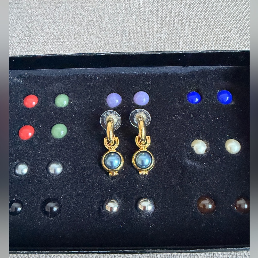 Joan Rivers Interchangeable Drop Earrings Set - Picture 8 of 8